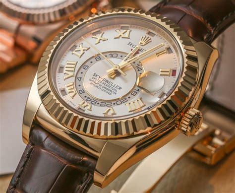 rolex sky dweller leather replica|are rolex watches real.